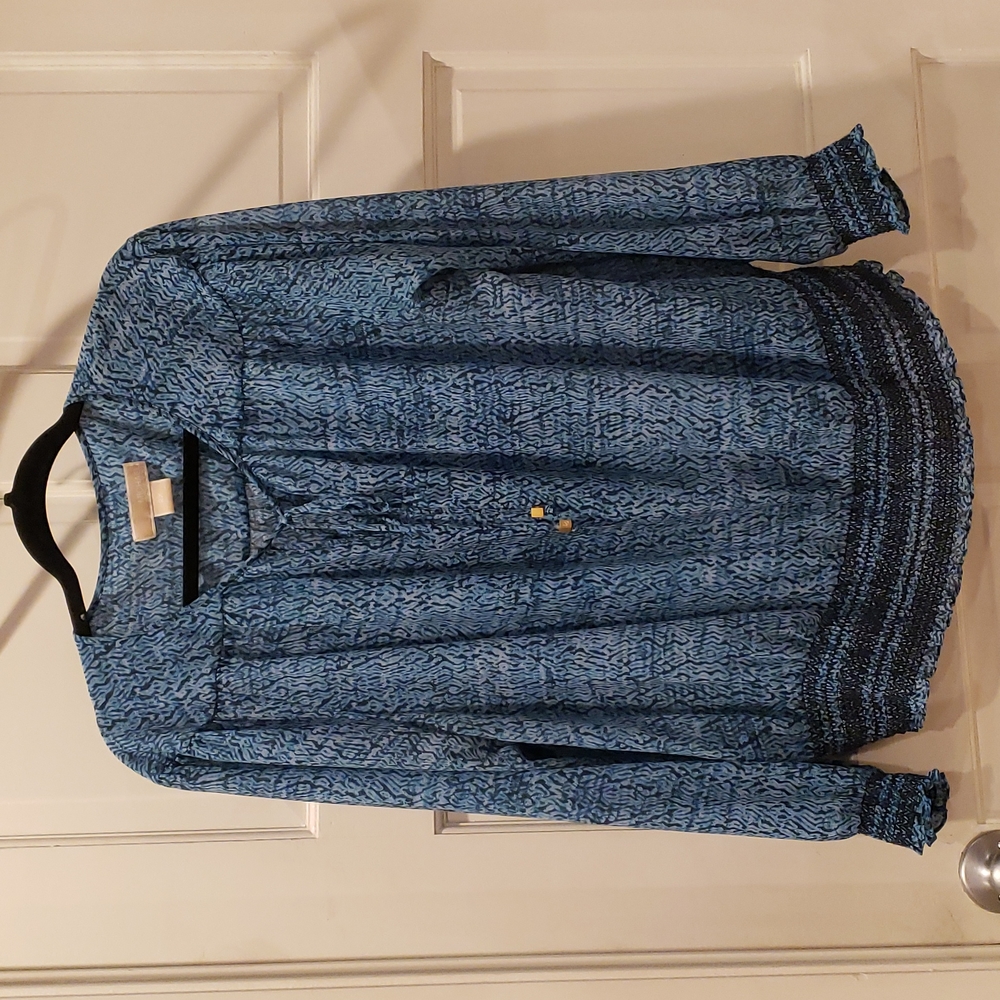 Michael Kors Pretty Women's Blue Blouse Size 2x
